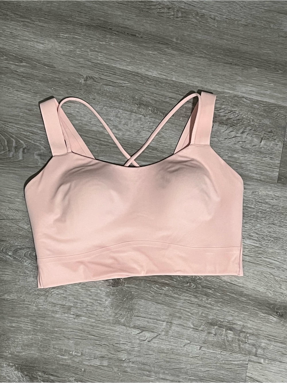 Lululemon Like a Cloud Longline Bra in Strawberry Milkshake (Light Pink)